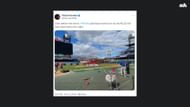 Phillies' players training ahead of Game 1 of the NLCS